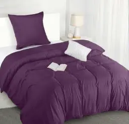 Produktbild: Utopia Bedding Bettwäsche 135x200 Set - Mikrofaser Bettbezug 135x200 cm + 1 Kissenbezug 80x80 cm - Grau