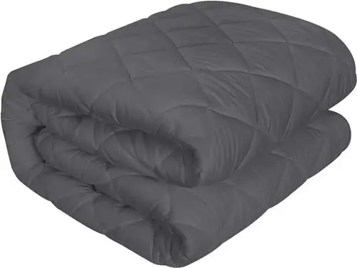 Produktbild: Utopia Bedding Gesteppter Matratzenschoner 140 x 200 cm, Spannmatratzenauflage, Tiefe Tasche Matratzenbezug dehnt Sich bis zu 38 cm (Grau)