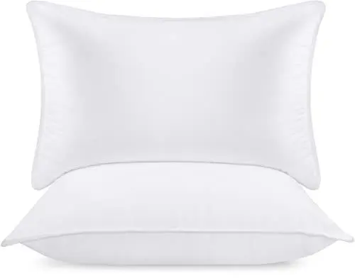 Produktbild: Utopia Bedding KopfKissen (2er Set), 50 x 70 cm Schlafkissen, Atmungsaktiv et Weich Kissen (Weiß)