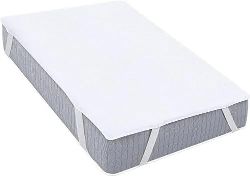 Produktbild: Utopia Bedding Matratzenschoner 90 x 190 cm Wasserdicht, Mit Elastisch Eckbändern, Oeko-TEX Zertifiziert Matratzenauflage Atmungsaktive, Matratzenschutz Weiß