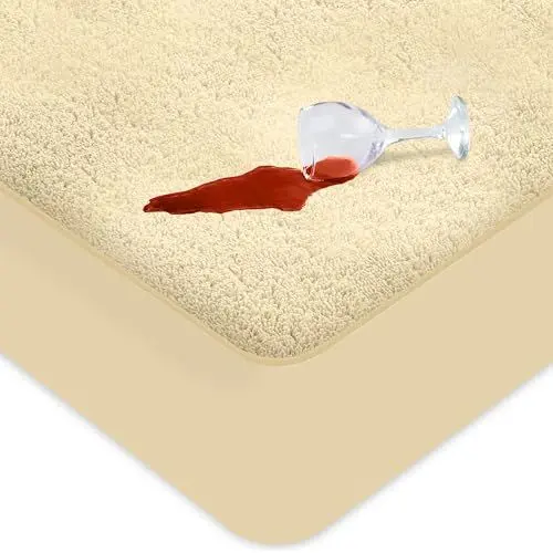 Produktbild: Utopia Bedding Matratzenschoner 90 x 200 x 30 cm Wasserdicht, Oeko-TEX Zertifiziert Matratzenauflage Atmungsaktive, Matratzenschutz, Rundum Elastisch (Beige)