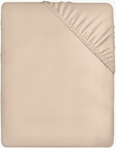 Produktbild: Utopia Bedding - Spannbettlaken 120x200cm - Beige - Oeko-Tex Zertifiziertes Gebürstete Polyester-Mikrofaser Spannbetttuch - 35 cm Tiefe Tasche