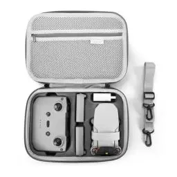 Produktbild: Uvafly Mini 4K Tasche, tragbare Aufbewahrungstasche, kompakte Reisetasche für DJI Mini 4K/Mini 2 SE Drohne und Controller-Zubehör mit Tragegurt und Propellerhalterungen