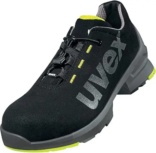 Produktbild: Uvex 1 Halbschuh, Sicherheitsschuhe S2 SRC, Arbeitsschuhe für Damen & Herren, Schwarz/Lime, Größe 41