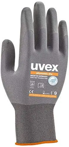 Produktbild: Uvex 1 Paar phynomic Lite Arbeitshandschuhe EN388 | Schutzhandschuhe mit Grip für Trocken und Leicht feuchte Arbeiten - 11 (2XL)