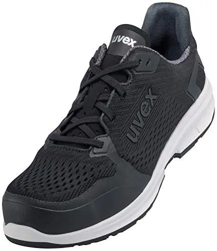 Produktbild: Uvex 1 Sport gelochter Halbschuh, Sicherheitsschuhe S1 SRC, Arbeitsschuhe für Damen & Herren, Schwarz, Größe 43