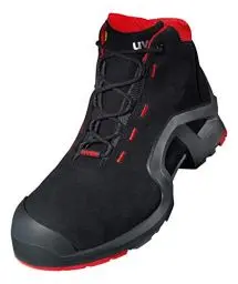 Produktbild: Uvex 1 X-Tended Support Arbeitsstiefel - Sicherheitsstiefel S3 SRC ESD - Rot-Schwarz, Größe:43