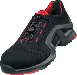 Produktbild: Uvex 1 x-tended Support Halbschuh, Sicherheitsschuhe S1 SRC, Arbeitsschuhe für Damen & Herren, Schwarz/Rot, Größe 43