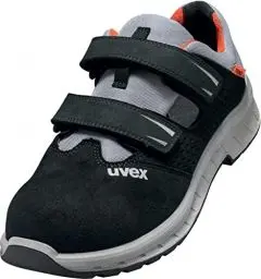 Produktbild: Uvex 2 Trend Halbschuh mit BOA Fit System, Sicherheitsschuhe S1 P SRC, Arbeitsschuhe für Herren, Schwarz/Grau/Orange, Größe 45