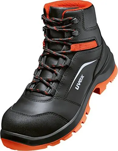 Produktbild: Uvex 2 Xenova Arbeitsstiefel - Sicherheitsstiefel S3 SRC ESD - Orange-Schwarz, Größe:43