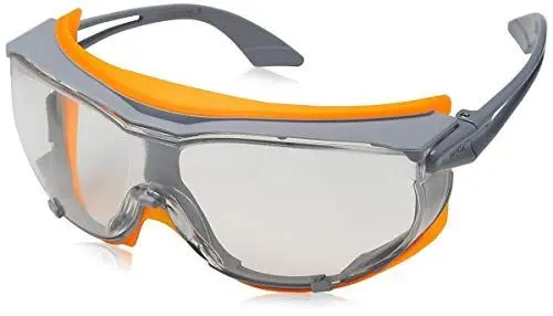 Produktbild: Uvex 9175275 Sicherheitsbrille, Sky Guard, transparent, Grau/Orange
