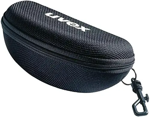 Produktbild: Uvex Brillenetui 9954600 Textiletui Hartschalen - Etui mit Karabinerhaken - schwarz