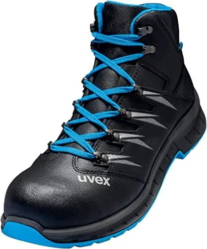 Produktbild: Uvex Herren 2 Tendencias 2 Trend Sicherheitsstiefel – Stahlkappe S2 SRC Leder-Arbeitsstiefel, Schwarz, 38 EU