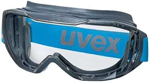 Produktbild: Uvex Megasonic - Schutzbrille für Arbeit & Labor - Transparent/Anthrazit-Blau