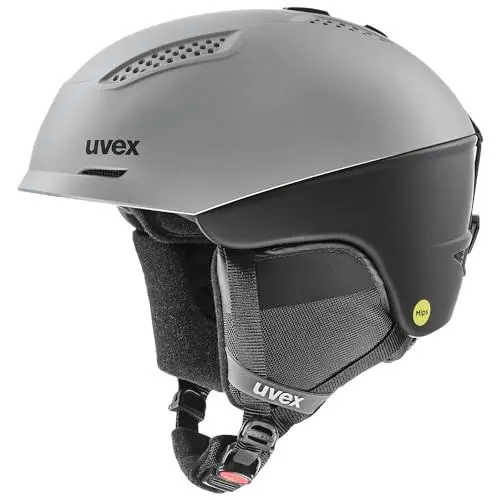 Produktbild: uvex Ultra MIPS - MIPS-Sysytem Skihelm für Damen und Herren - robuster - wechselbare Innenausstattung - Rhino - Black matt - 55-59 cm