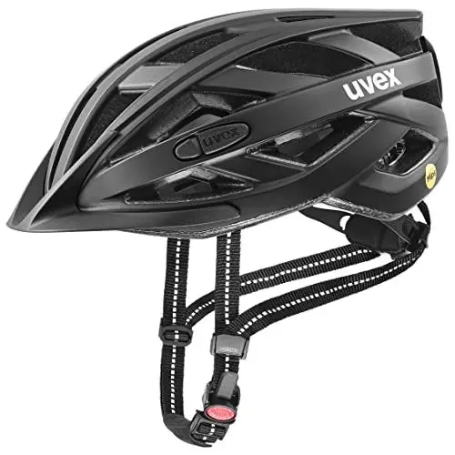 Produktbild: uvex City i-vo MIPS - Leichter City-Helm für Damen und Herren - MIPS-Sysytem - inkl. LED-Licht - Black matt - 56-60 cm