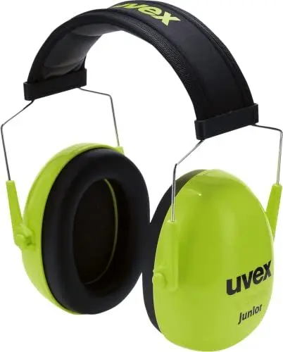 Produktbild: Uvex K junior - gepolsteter Kapselgehörschutz für Kinder - SNR 29 dB & längenverstellbar - blau, schwarz