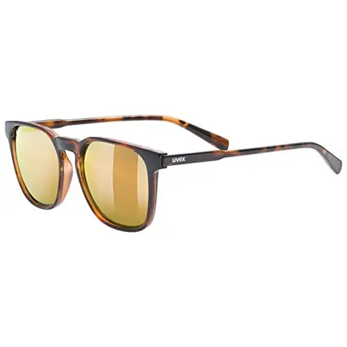 Produktbild: Uvex LGL 49 P - Sonnenbrille für Damen und Herren - polarisiert - verspiegelt - havanna/gold - one size