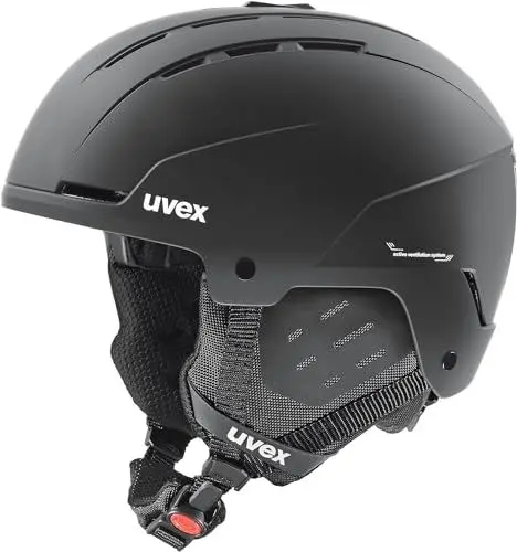 Produktbild: uvex Stance - robuster Skihelm für Damen und Herren - individuelle Größenanpassung - optimierte Belüftung - Black matt - 51-55 cm