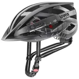 Produktbild: uvex City i-vo - Leichter City-Helm für Damen und Herren - individuelle Größenanpassung - inkl. LED-Licht - All Black matt - 56-60 cm