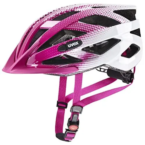 Produktbild: uvex air wing - leichter Allround-Helm für Damen und Herren - individuelle Größenanpassung - erweiterbar mit LED-Licht - pink-white - 52-57 cm