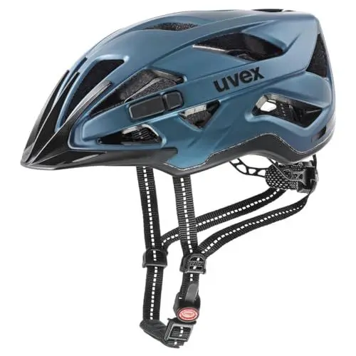Produktbild: uvex city active - sicherer City-Helm für Damen und Herren - inkl. LED-Licht - individuelle Größenanpassung - underwater matt - 52-57 cm