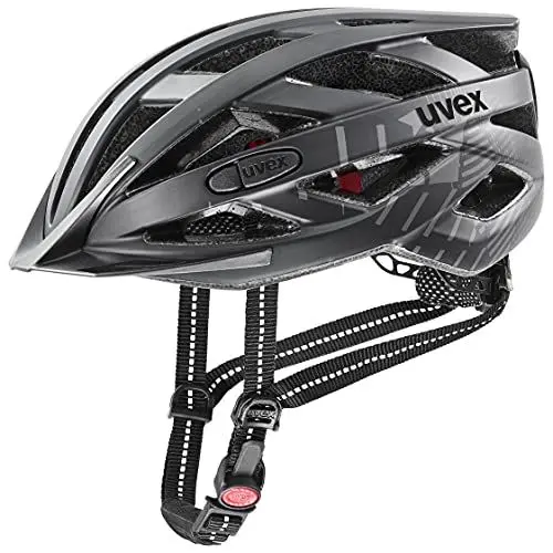Produktbild: uvex City i-vo - Leichter City-Helm für Damen und Herren - individuelle Größenanpassung - inkl. LED-Licht - All Black matt - 52-57 cm