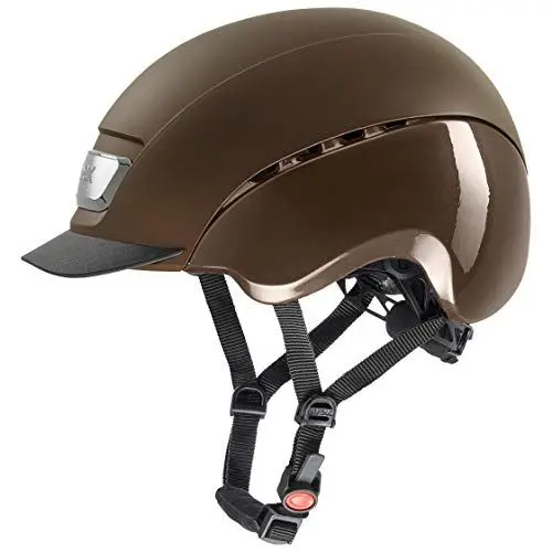 Produktbild: uvex elexxion pro - robuster Reithelm für Damen und Herren - individuelle Größenanpassung - optimale Belüftung - Brown matt-Brown Shiny - 54-55 cm