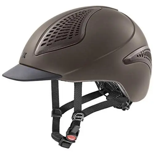 Produktbild: uvex exxential II - Leichter Reithelm für Damen und Herren - individuelle Größenanpassung - optimale Belüftung - Mocca matt - 59-61 cm