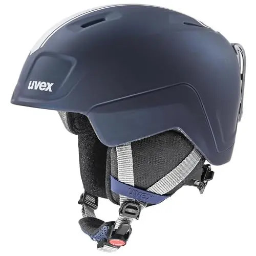 Produktbild: uvex heyya pro - Leichter Skihelm für Kinder - individuelle Größenanpassung - optimierte Belüftung - Race Midnight - Silver matt - 51-55 cm