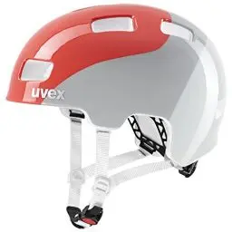 Produktbild: uvex hlmt 4 - Leichter Fahrradhelm für Kinder - individuelle Größenanpassung - waschbare Innenausstattung - Grapefruit - Grey - 51-55 cm