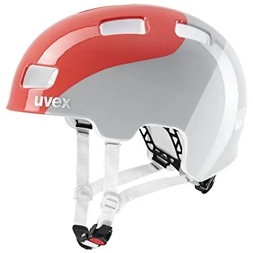 Produktbild: uvex hlmt 4 - Leichter Fahrradhelm für Kinder - individuelle Größenanpassung - waschbare Innenausstattung - Grapefruit - Grey - 51-55 cm