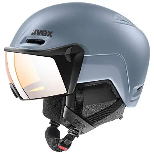 Produktbild: uvex hlmt 700 Visor - sicherer Skihelm für Damen und Herren - individuelle Größenanpassung - mit Visier - Strato matt - 59-61 cm