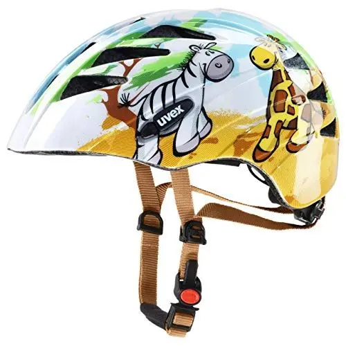 Produktbild: uvex kid 1 - leichter Fahrradhelm für Kinder - individuelle Größenanpassung - erweiterbar mit LED-Licht - safari - 47-52 cm
