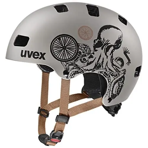 Produktbild: uvex Kid 3 cc - robuster Kinder-Helm für Kinder - individuelle Größenanpassung - optimierte Belüftung - Oak Brown-Octopus matt - 55-58 cm