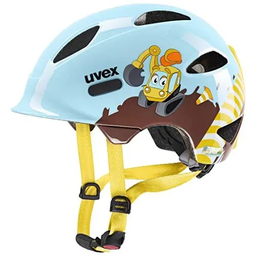 Produktbild: uvex oyo style - leichter Fahrradhelm für Kinder - individuelle Größenanpassung - erweiterbar mit LED-Licht - digger cloud - 50-54 cm