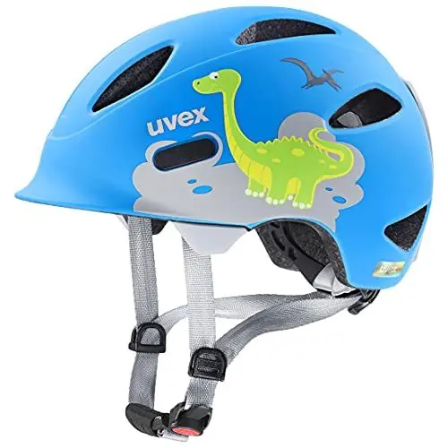 Produktbild: uvex oyo style - leichter Fahrradhelm für Kinder - individuelle Größenanpassung - erweiterbar mit LED-Licht - dino blue matt - 50-54 cm