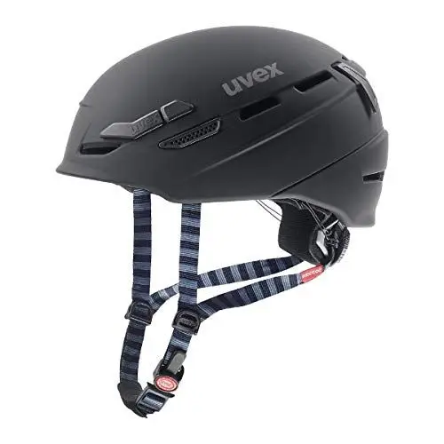 Produktbild: uvex p.8000 Tour - Leichter Ski-, Rad- & Kletterhelm für Damen und Herren - individuelle Größenanpassung - optimierte Belüftung - Black matt - 55-59 cm