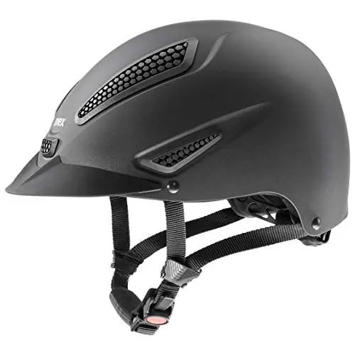 Produktbild: uvex perfexxion II - robuster Reithelm für Damen und Herren - individuelle Größenanpassung - optimale Belüftung - black matt - 54-55 cm