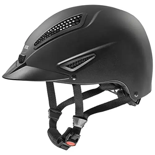 Produktbild: uvex perfexxion II Glamour - robuster Reithelm für Damen und Herren - individuelle Größenanpassung - optimale Belüftung - Black matt - 55-58 cm