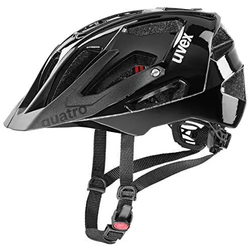 Produktbild: uvex Quatro - sicherer MTB-Helm für Damen und Herren - individuelle Größenanpassung - waschbare Innenausstattung - All Black - 52-57 cm