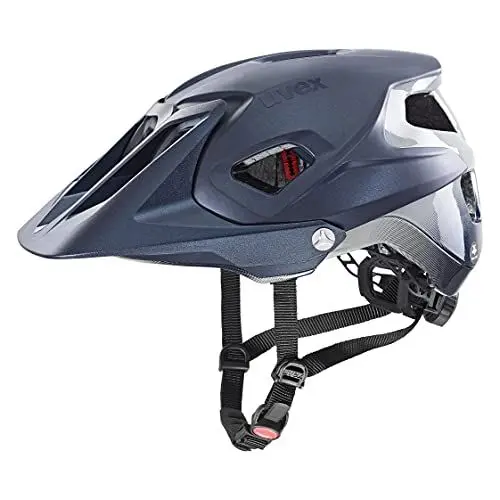 Produktbild: uvex quatro integrale Tocsen - extrem leichter MTB-Helm für Damen und Herren - inkl. Tocsen-Sturzsensor - verstellbarer Schirm - deep space sand matt - 56-61 cm