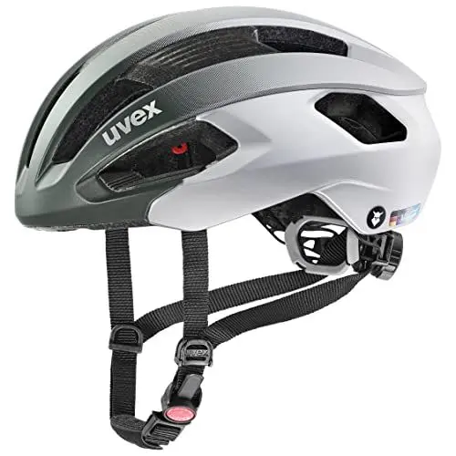 Produktbild: uvex rise cc Tocsen - sicherer Performance-Helm für Damen und Herren - inkl. Tocsen-Sturzsensor - optimierte Belüftung - irish green - silver matt - 56-59 cm