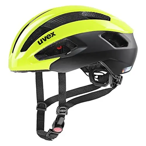 Produktbild: uvex rise cc - sicherer Performance-Helm für Damen und Herren - individuelle Größenanpassung - optimierte Belüftung - neon yellow-black - 56-59 cm