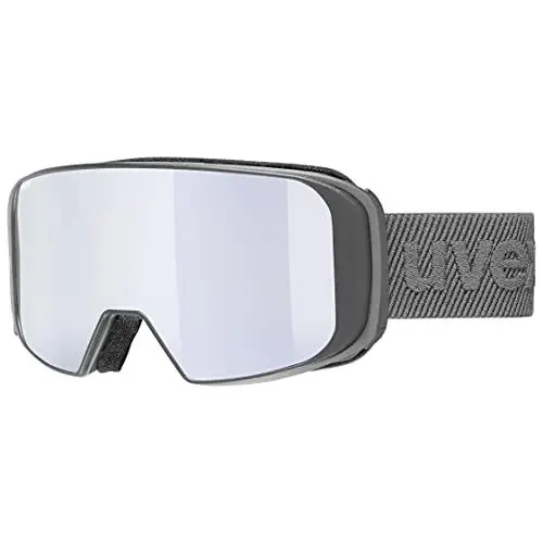 Produktbild: uvex saga TO - Skibrille für Damen und Herren - mit Wechselscheibe - zugfreie Rahmenbelüftung - rhino matt/silver-LGL clear - one size