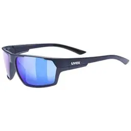 Produktbild: Uvex sportstyle 233 P - Outdoorbrille für Damen und Herren - starker Schutz vor Sonnenstrahlung - druckfreier Sitz & perfekter Halt - deep space matt/blue - one size
