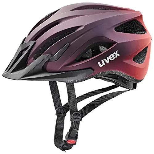 Produktbild: uvex viva 3 - leichter Allround-Helm für Damen und Herren - individuelle Größenanpassung - waschbare Innenausstattung - plum - grapefruit matt - 56-62 cm