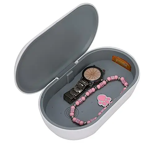 Produktbild: UV-Sterilisator, Multifunktionale UV-Ozon Reinigungsbox, UVC Licht Reinigungsbox mit Aromatherapie Funktion, Reinigung Geruchsentfernung UV-Box für Handys, Schmuckuhr