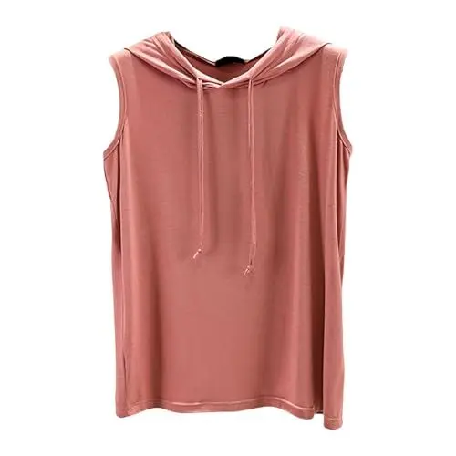 Produktbild: Uwdiohq Damen Ärmelloses Tank Top mit Kapuze T-Shirt für sportliche Entspannung Atmungsaktiv Stoff Calida T Shirt Yoga Kurzarm Galaxie Tshirt Longshirt+Damen+Sommer Mit Regenbogen Im A Simple