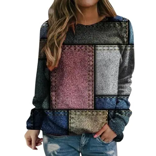 Produktbild: Uwdiohq Damen Billige Damen Sweatshirt Ohne Kapuze Schwarz Sweatshirt Jacke Herren Ohne Kapuze Pullover+Grosse+Groessen Rosa Langarmshirt Damen Sweatjacke Aesthetic Meine Bestellungen Anzeigen 24